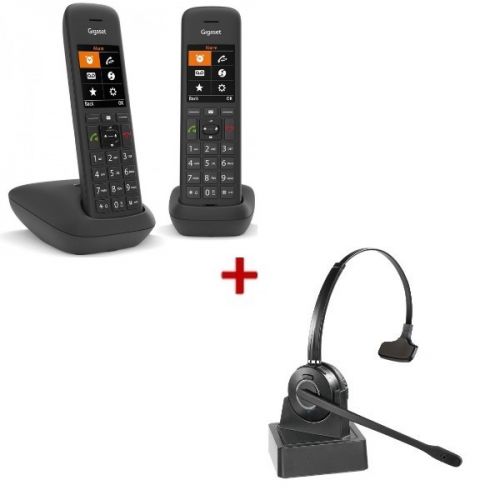 Gigaset C575 Duo - Téléphone fixe sans fil avec grand écran rétro