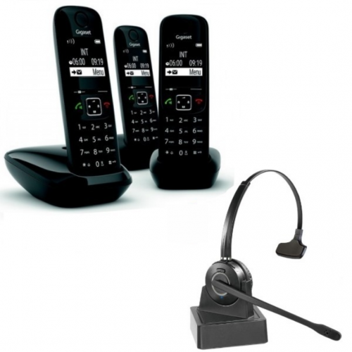 Téléphone Fixe AS690 A Blanc - GIGASET - Sans fil avec répondeur