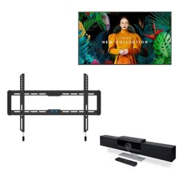 Pack écran Samsung QMC 65'' + caméra Poly Studio & support