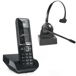 Casque téléphone fixe sans fil avec microphone antibruit, 2,5 mm,  compatible avec téléphones fixes Panasonic Gigaset C430A C530 CL660HX S850  Yealink