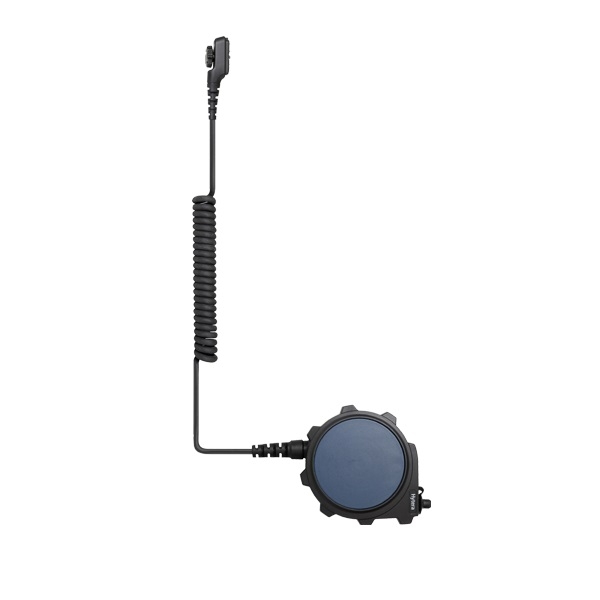 Oreillette de talkie-walkie pour HYT/Hytera PD700 et autres - Avec  microphone PTT + support clip, noir